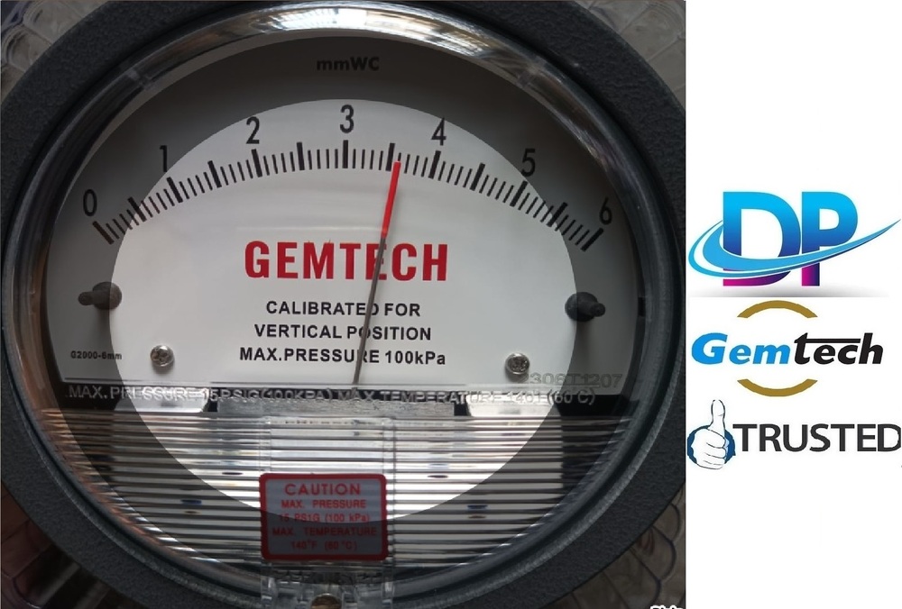 Gemtech Differential Pressure Gauges (Dp) Suppliers By Vasai Maharashtra