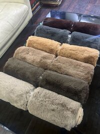 Chinese Rabbit Fur Runners - Color: Many Color Options Available