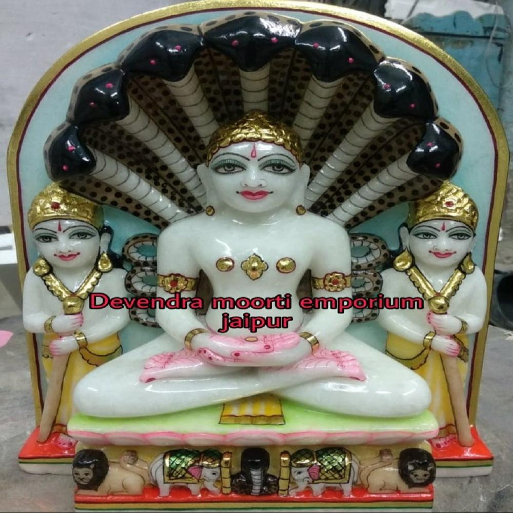 Marble Jirawala Parshwanath Bhagwan In Mumbai - Color: White