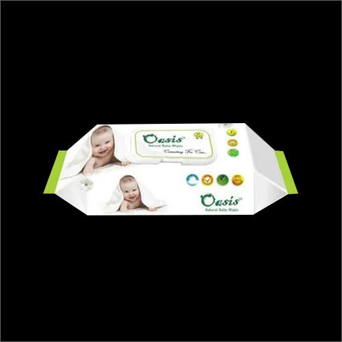 Oasis Natural Baby Wipes - Non Woven Spun Lace, 25 Pcs | White, Ideal For Newborns