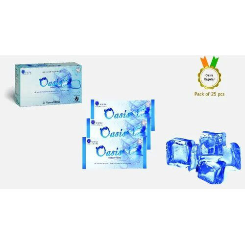 Oasis Natural Wipes Regular - Non Woven Spun Lace, Single Use | Antibacterial, Fragranced, Eco-friendly, Bio-degradable