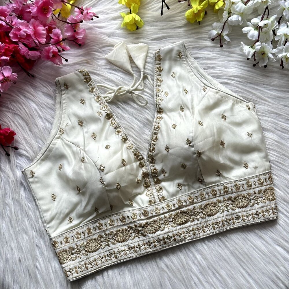 Designer Bridal Party Wear Ladies Silk Blouse