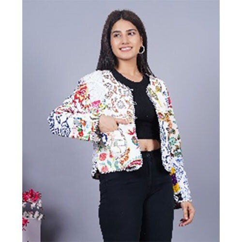 Patch Cotton Quilted Jacket