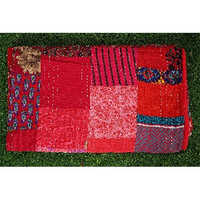 Handmade Silk Patch Patola Quilt - Material: 100% Cotton