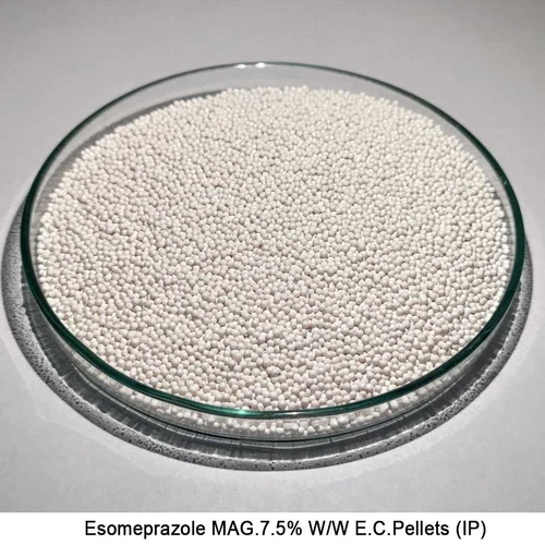 Esomeprazole Mag.7.5% W W E.C.Pellets (Ip) - Color: White