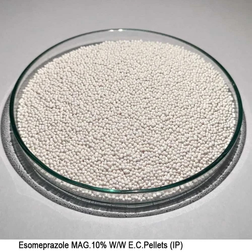 Esomeprazole Mag.10% W W E.C.Pellets (Ip) - Color: White