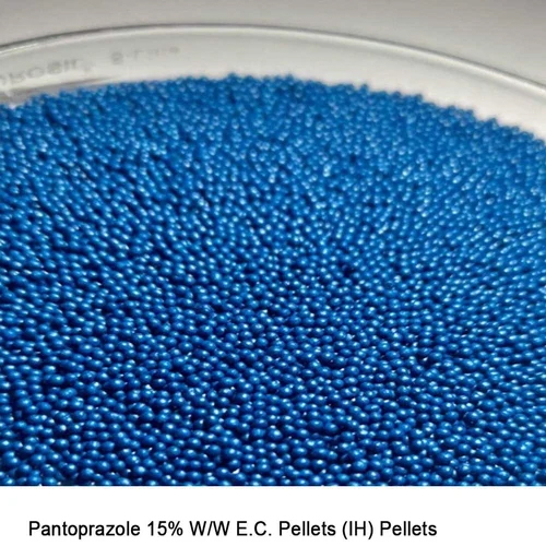 Pantoprazole 15% W W Ec Pellets (Ih) Pellets - Color: Blue