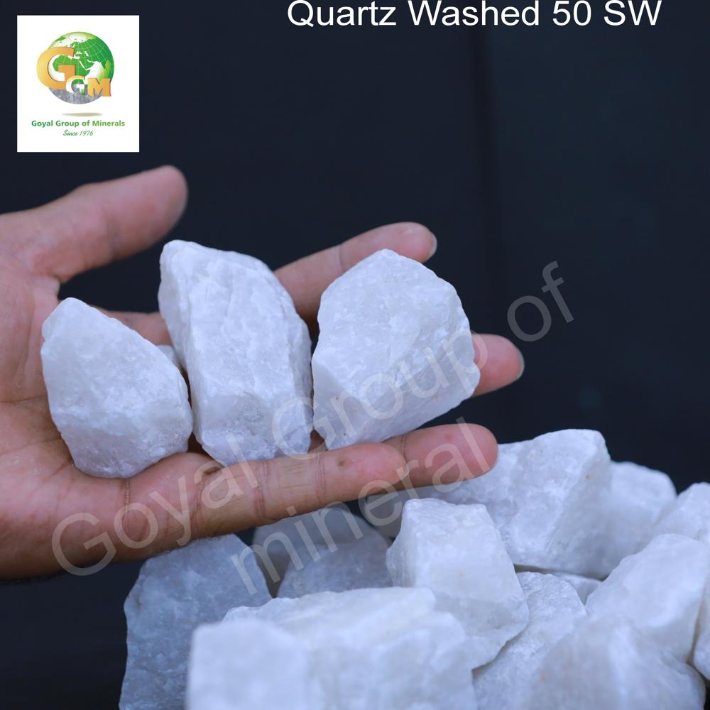 Snow White Quartz Stone Lumps 50mm