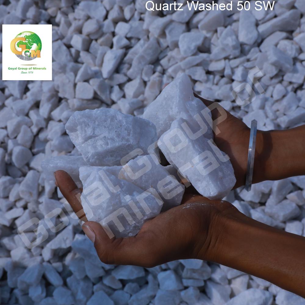 Snow White Quartz Stone Lumps 50mm