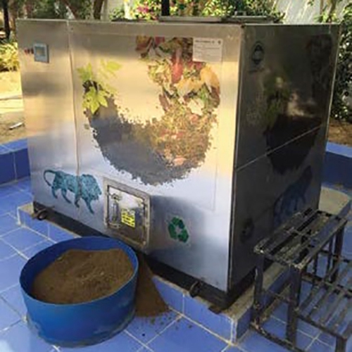 Fs075 Organic Food Waste Composting Machine - Color: Silver