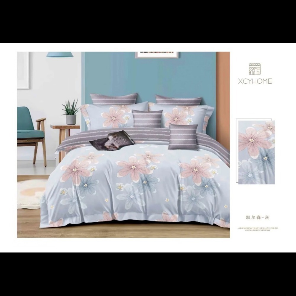 Floret Cotton Double Size Bedsheet - Color: Assorted Print