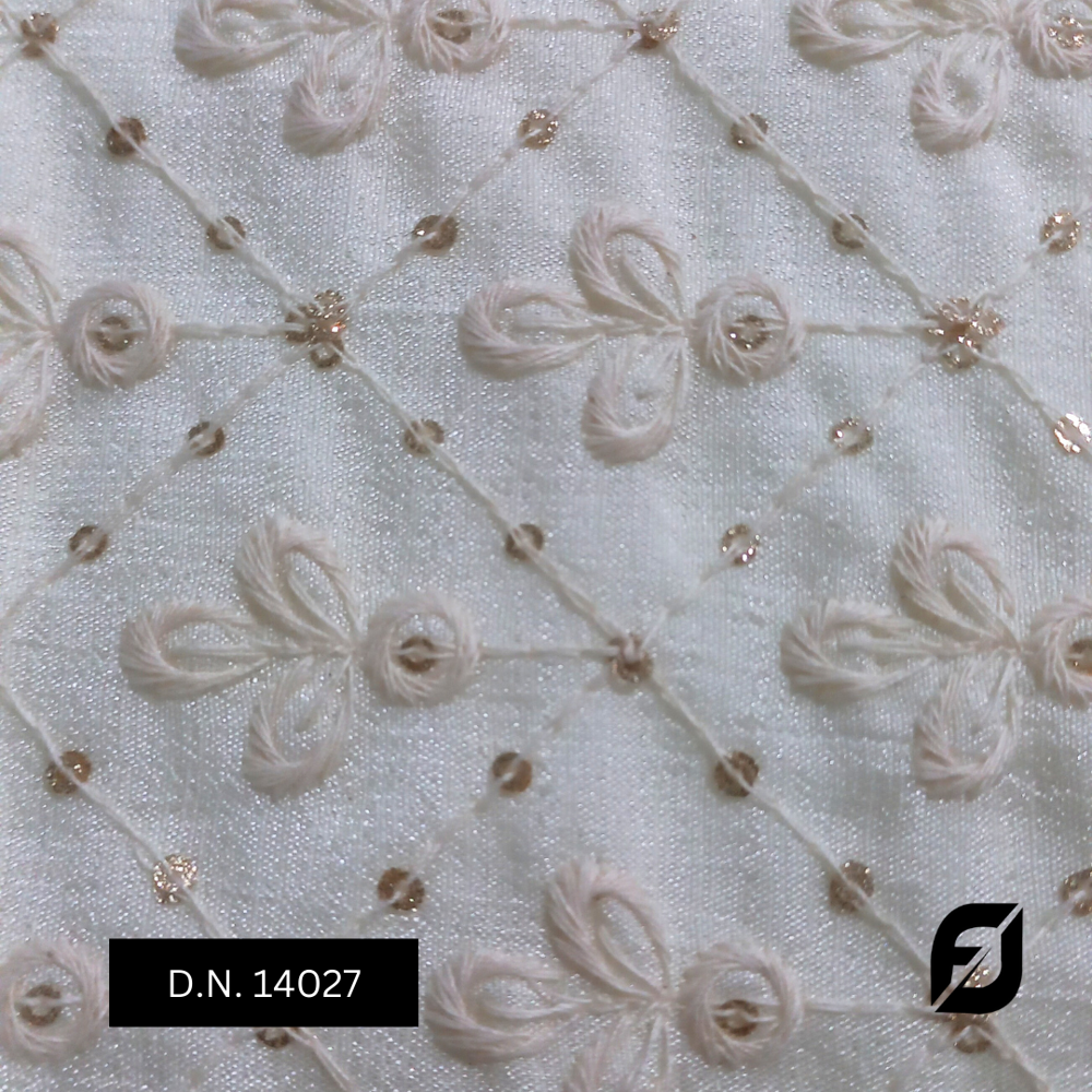Premium Vichitra Embroidered Fabric For Sherwani And Kurta