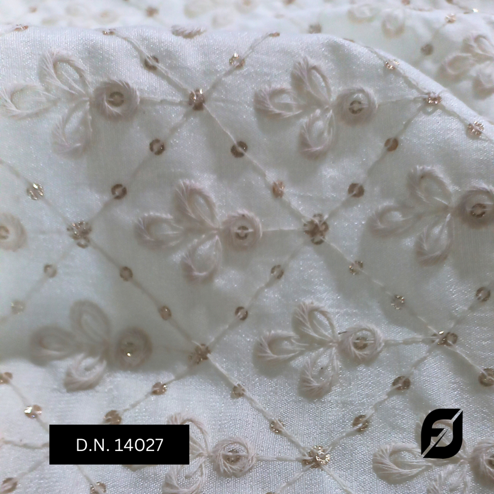 Premium Vichitra Embroidered Fabric For Sherwani And Kurta