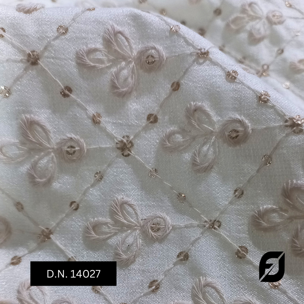 Premium Vichitra Embroidered Fabric For Sherwani And Kurta