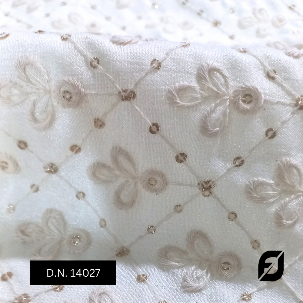 Premium Vichitra Embroidered Fabric For Sherwani And Kurta