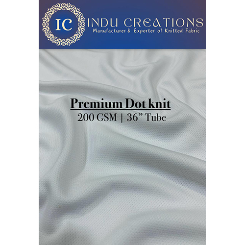 200 GSM 36 Inch Tube Premium Dot Knitted Fabric
