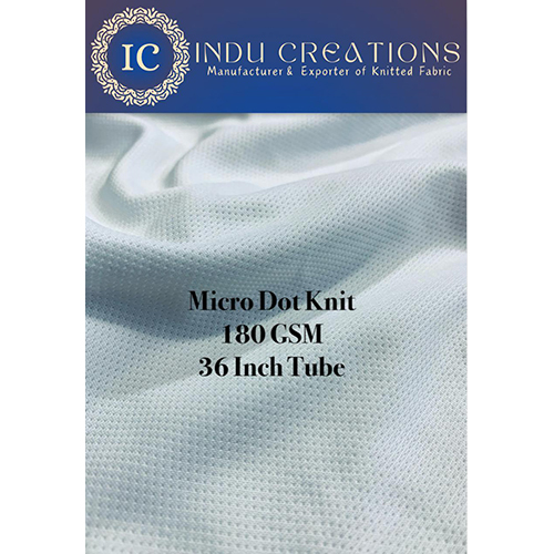 180 GSM 36 Inch Tube Micro Dot Knitted Fabric
