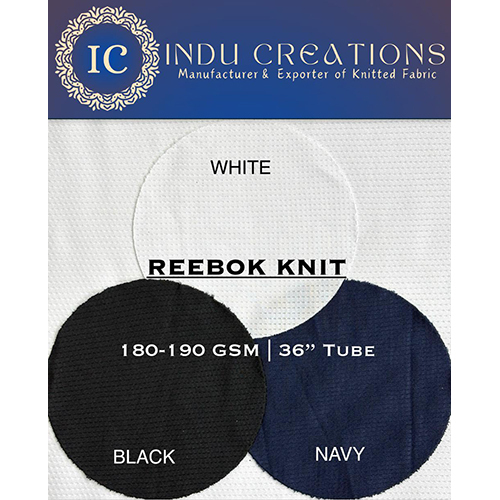 180-190 GSM 36 Inch Tube Reebok Knitted Fabric