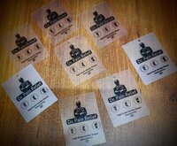 Pvc Printed Tags - Color: Black And White
