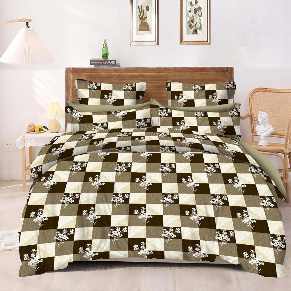 Bedsheet Double Bed - Cotton Blend, King Size, Ivory White | Fitted And Flat Sheets For Ultimate Comfort And Durability