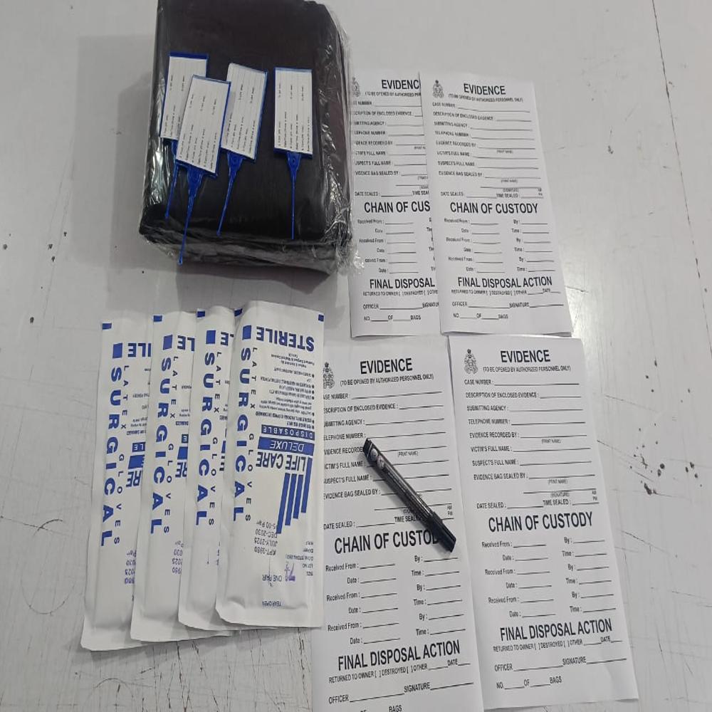 Disposable Dead Body Kit - Color: Black