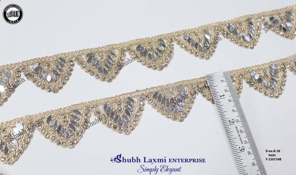 golden samosa mirror lace