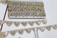 golden samosa mirror lace