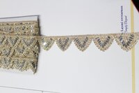 golden samosa mirror lace