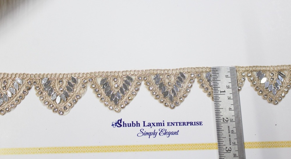 golden samosa mirror lace