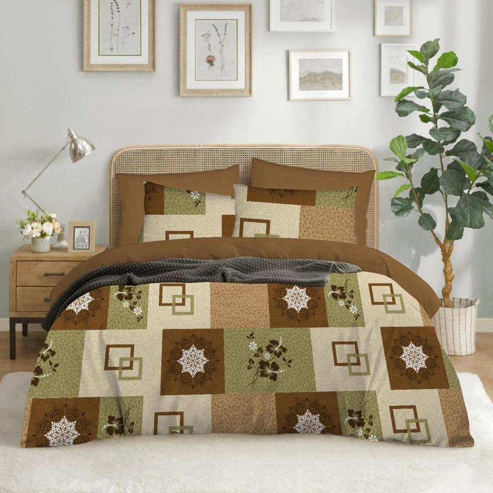 Bedsheet Double Bed - 100% Cotton, Queen Size, Solid Ivory Color | Fitted And Flat Sheet Options, Soft Touch, Durable And Breathable