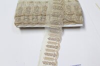 Designer golden  moti with stone lace