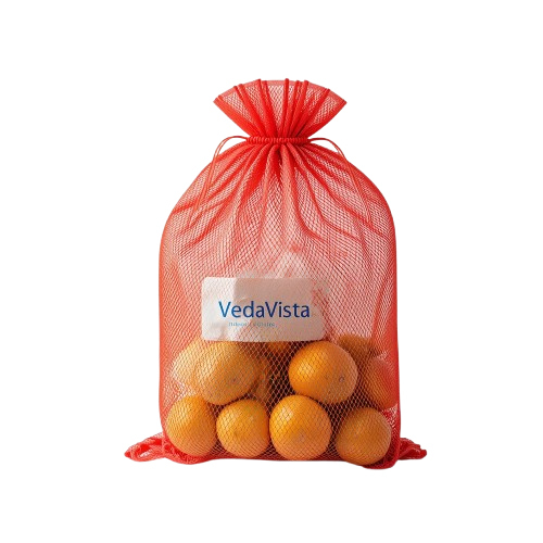 Leno Vegetable Bag - Color: Red