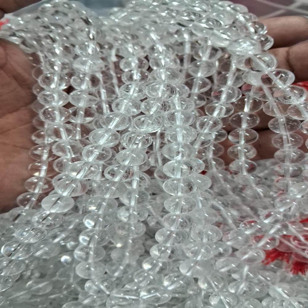 Clear Quartz Crystal Beads - Color: Transparent