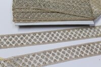 golden fancy stone lace