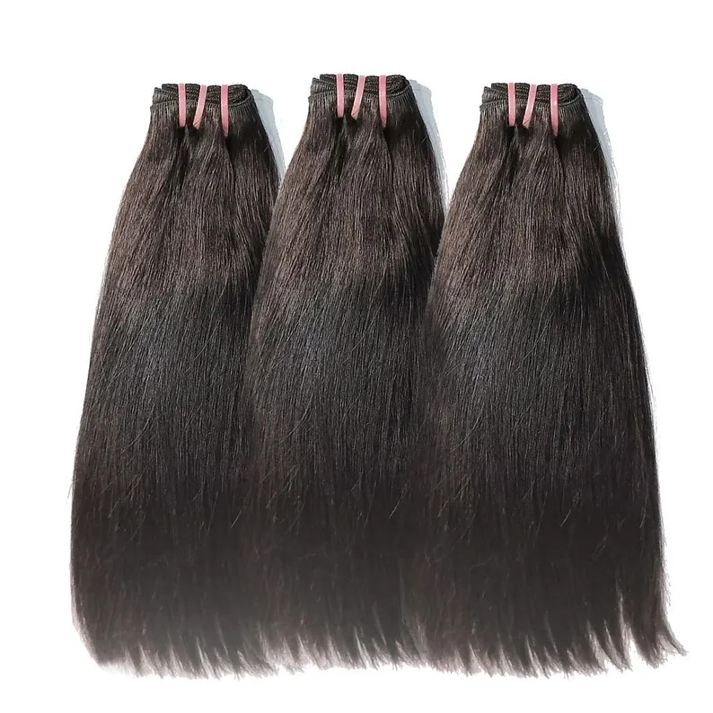 Natural Color  Straight weft hair Bundle Indian  Premium Remy Hair Extension
