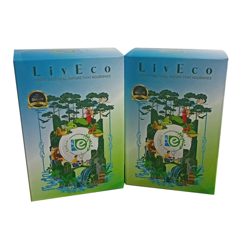 350Gsm Herbal Product Packaging Box - Color: Blue