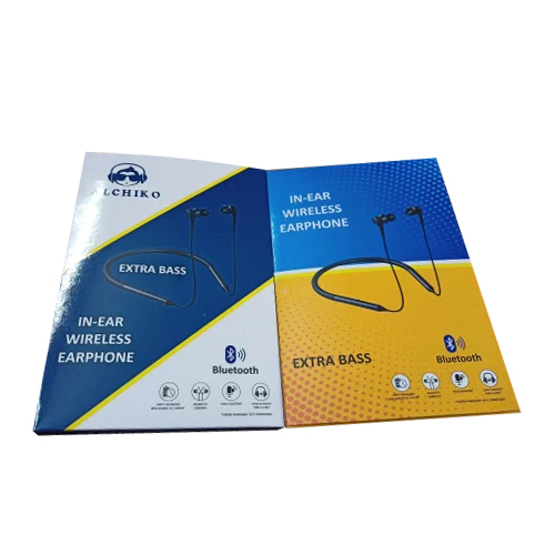 Duplex Paper Earphone Packaging Box - Color: Blue