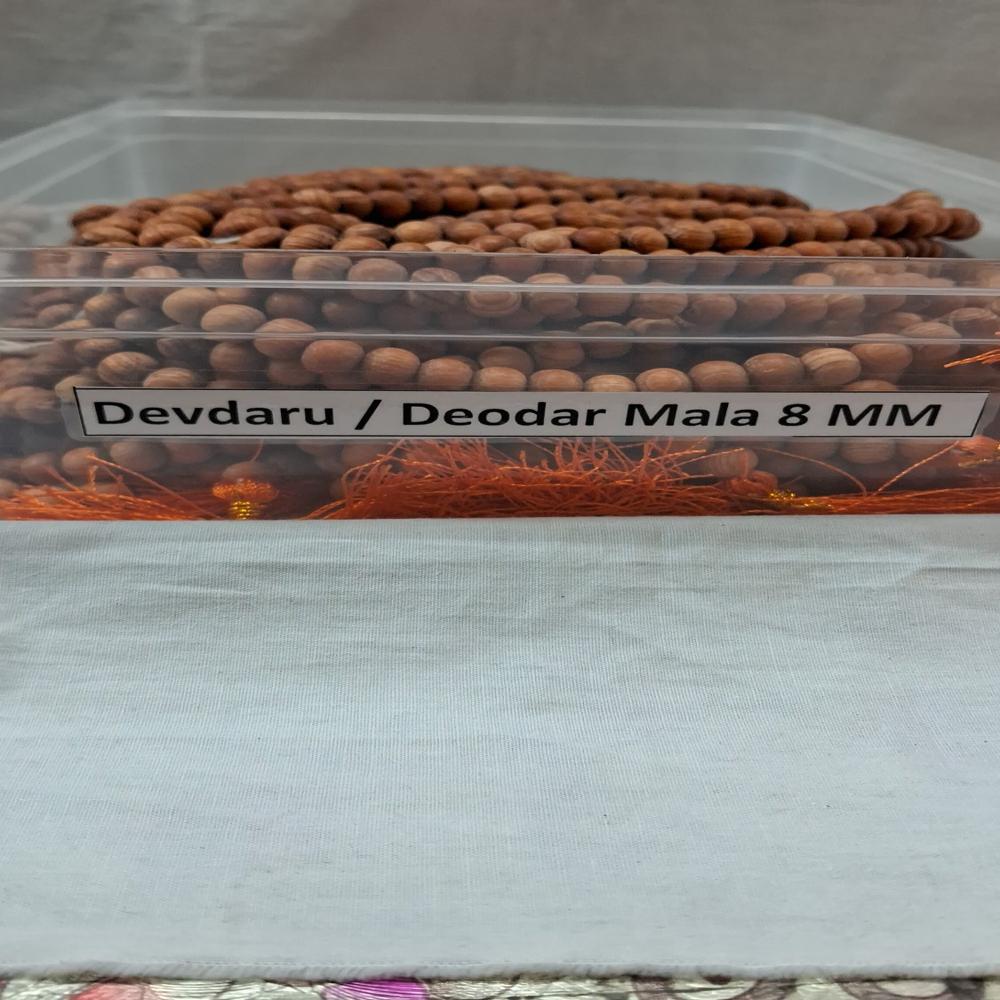 Devdaar Beads Mala 108+1 - Color: Brown