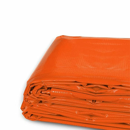 Orange Plastic Tarpaulin - Design Type: Standard