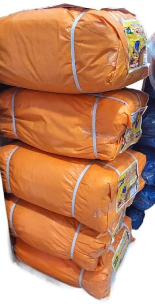 Orange Plastic Tarpaulin