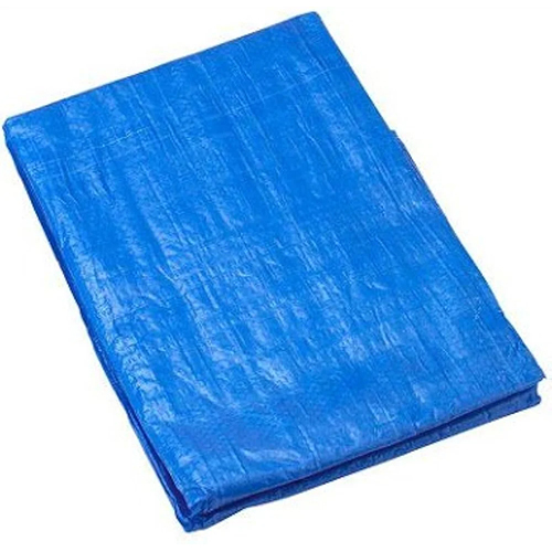 Plain Blue Plastic Tarpaulin - Design Type: Standard