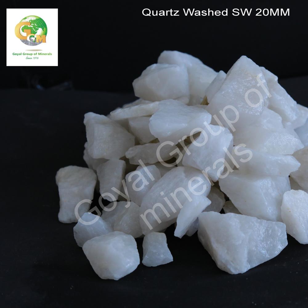Snow White Quartz Stone Lumps 20mm - Application: Industrial