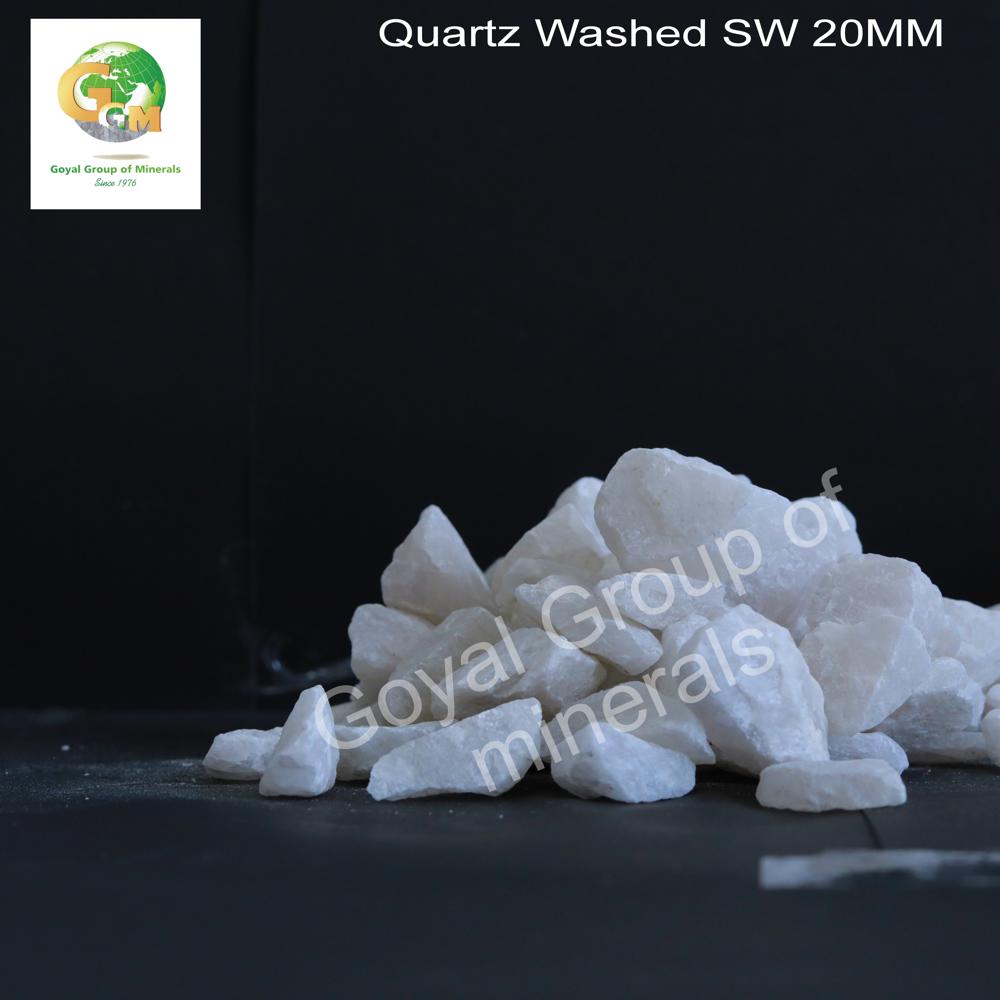 Snow White Quartz Stone Lumps 20MM