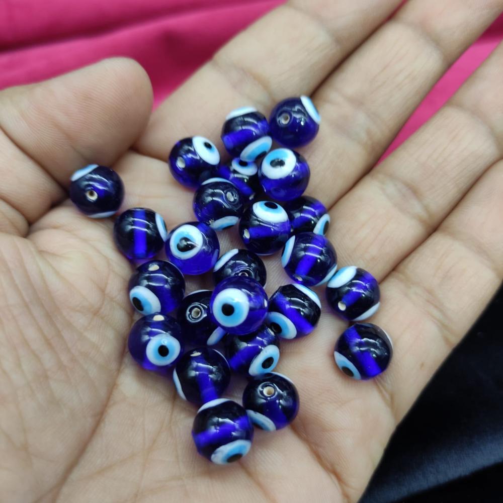 Evil Eye Ceremic Beads - Color: Blue