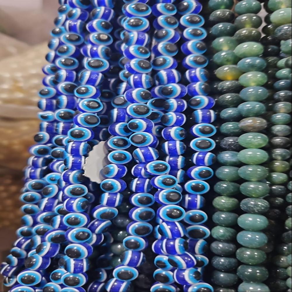Evil Eye Ceremic Beads - Color: Blue