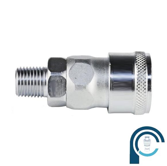Quick Connect Coupler 40sm - Stainless Steel, Round Shape, Temperature Range 20~70â°c | Heavy-duty Build, Leak-proof Design, Corrosion Resistant, High-pressure Compatible