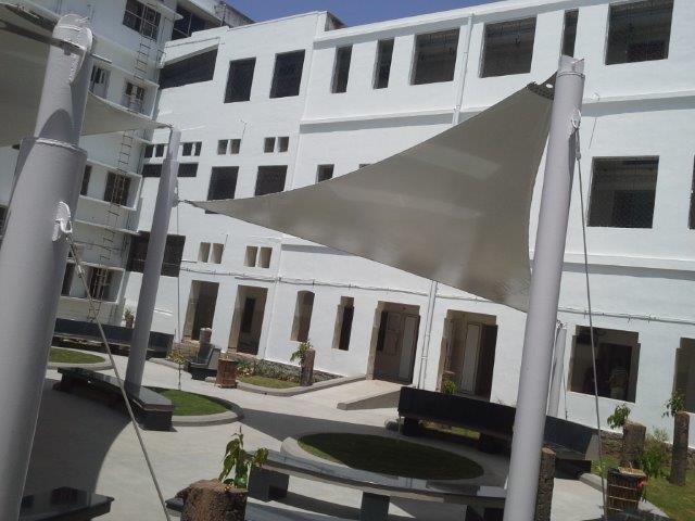 Modular Waterproof Fabric Canopy - Material: Steel