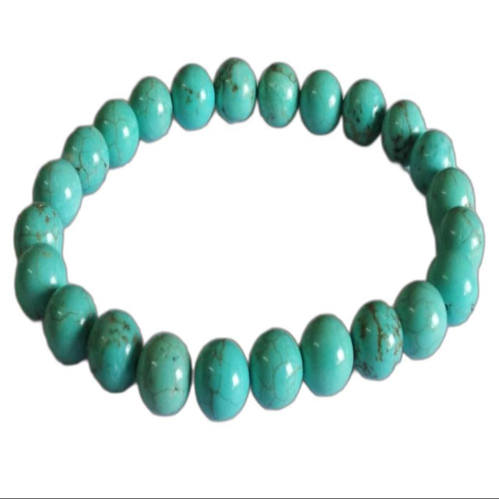 Firoza Natural  Beads - Color: Green