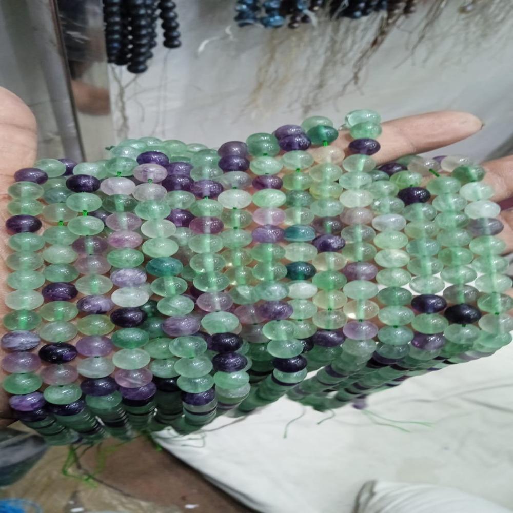 Florite Multi Crystal Beads - Color: Multicolour