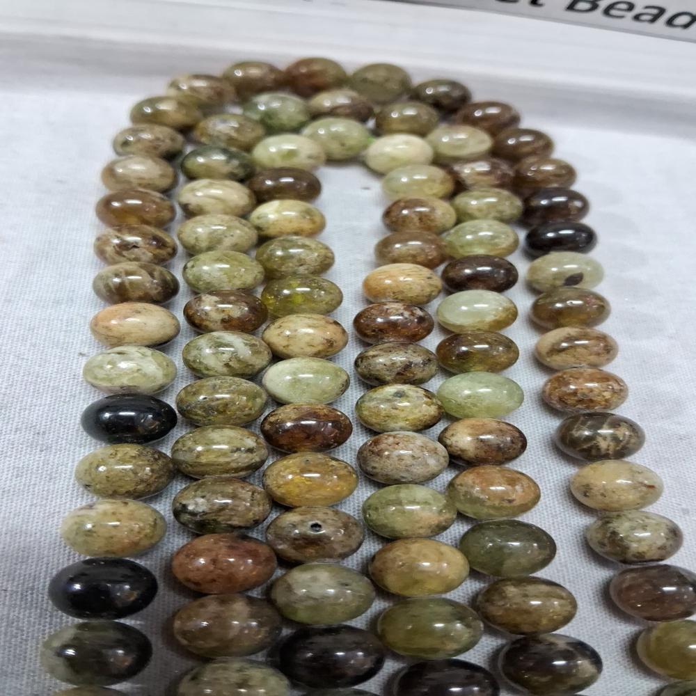 Garnet Green Crystal beads
